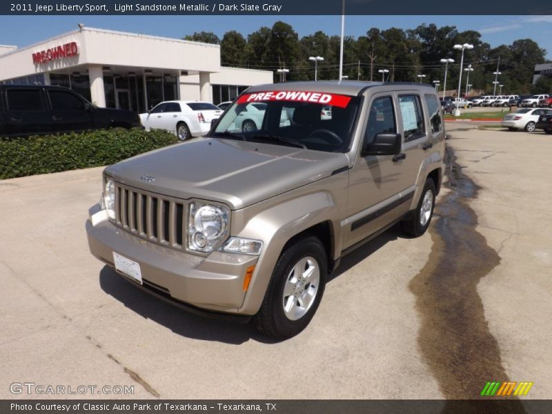 Light Sandstone Metallic / Dark Slate Gray 2011 Jeep Liberty Sport