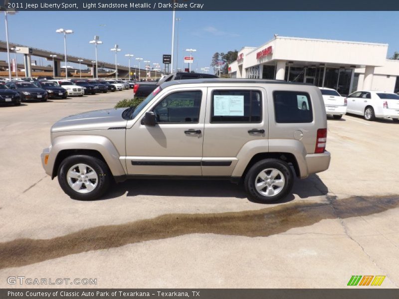Light Sandstone Metallic / Dark Slate Gray 2011 Jeep Liberty Sport