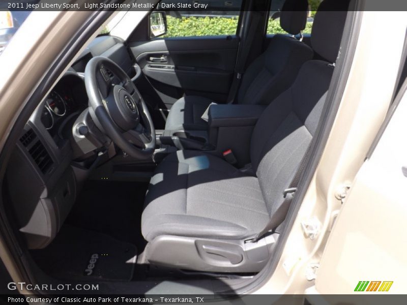 Light Sandstone Metallic / Dark Slate Gray 2011 Jeep Liberty Sport