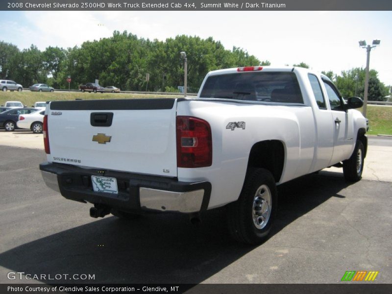 Summit White / Dark Titanium 2008 Chevrolet Silverado 2500HD Work Truck Extended Cab 4x4