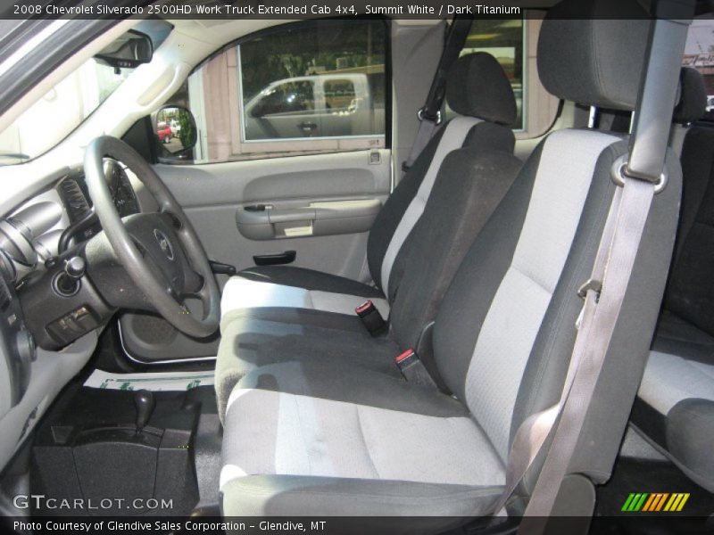 Summit White / Dark Titanium 2008 Chevrolet Silverado 2500HD Work Truck Extended Cab 4x4