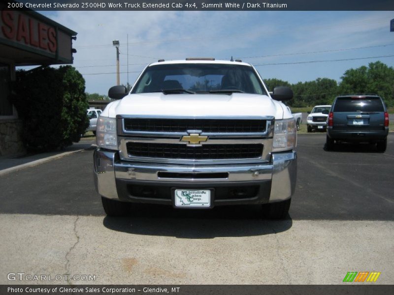 Summit White / Dark Titanium 2008 Chevrolet Silverado 2500HD Work Truck Extended Cab 4x4
