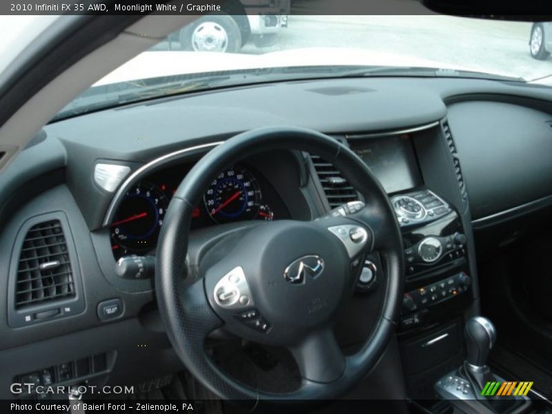 Moonlight White / Graphite 2010 Infiniti FX 35 AWD