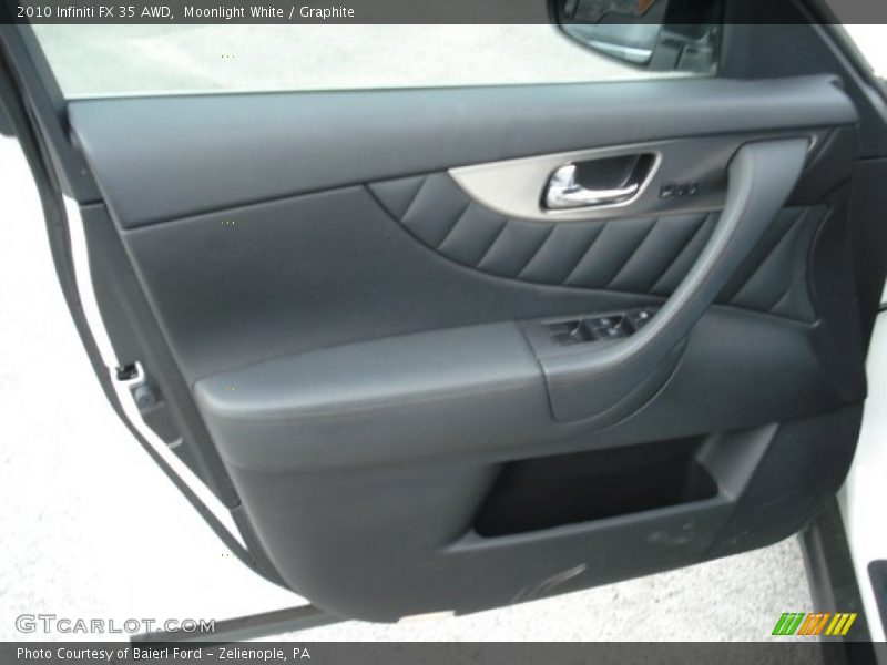 Moonlight White / Graphite 2010 Infiniti FX 35 AWD