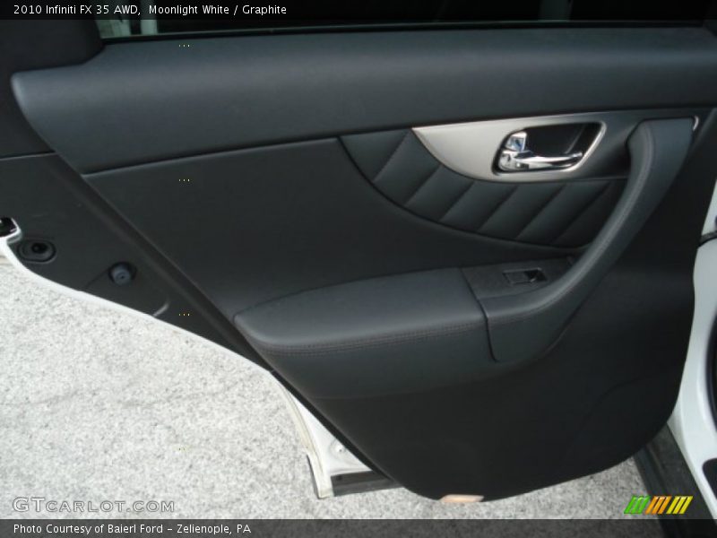 Moonlight White / Graphite 2010 Infiniti FX 35 AWD