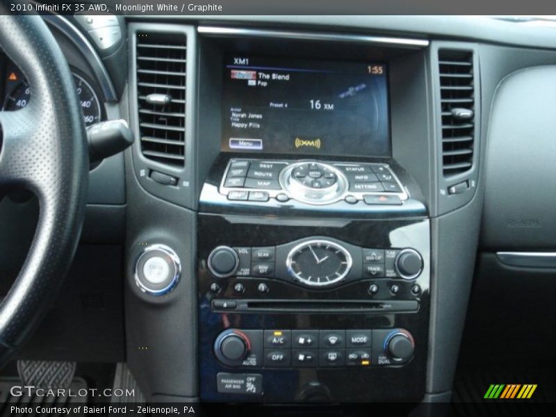 Moonlight White / Graphite 2010 Infiniti FX 35 AWD