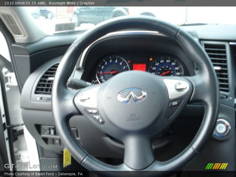 Moonlight White / Graphite 2010 Infiniti FX 35 AWD