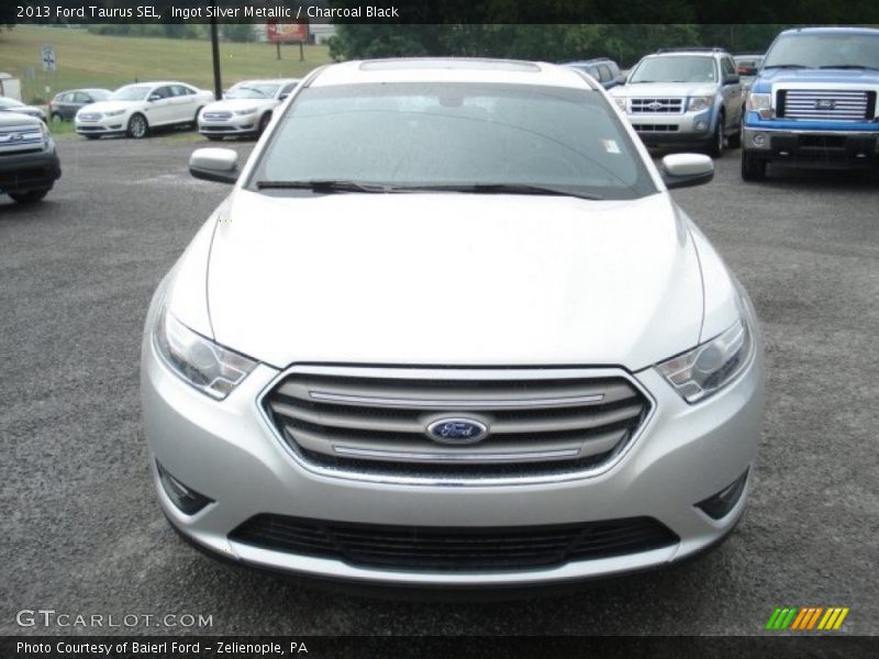 Ingot Silver Metallic / Charcoal Black 2013 Ford Taurus SEL