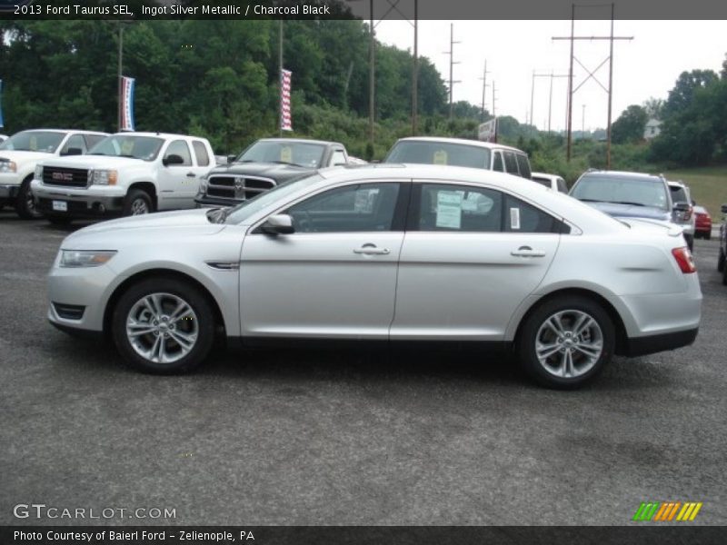 Ingot Silver Metallic / Charcoal Black 2013 Ford Taurus SEL