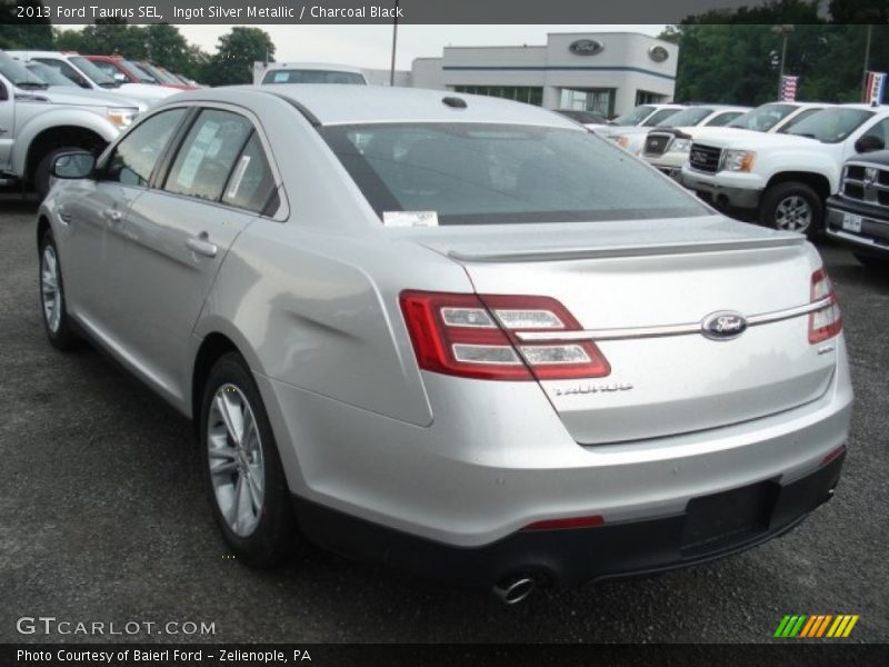 Ingot Silver Metallic / Charcoal Black 2013 Ford Taurus SEL