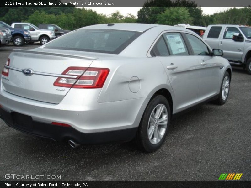 Ingot Silver Metallic / Charcoal Black 2013 Ford Taurus SEL
