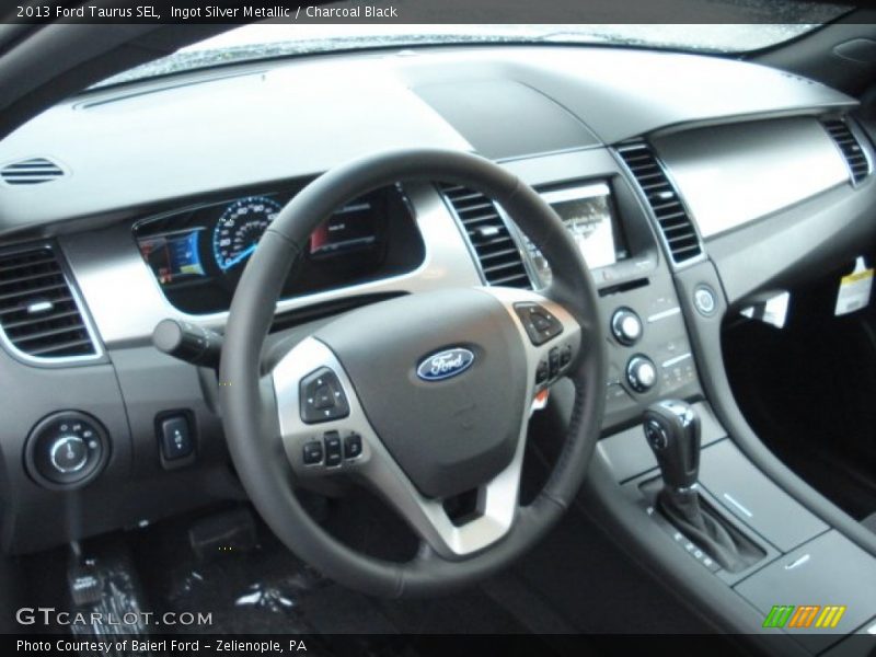 Ingot Silver Metallic / Charcoal Black 2013 Ford Taurus SEL