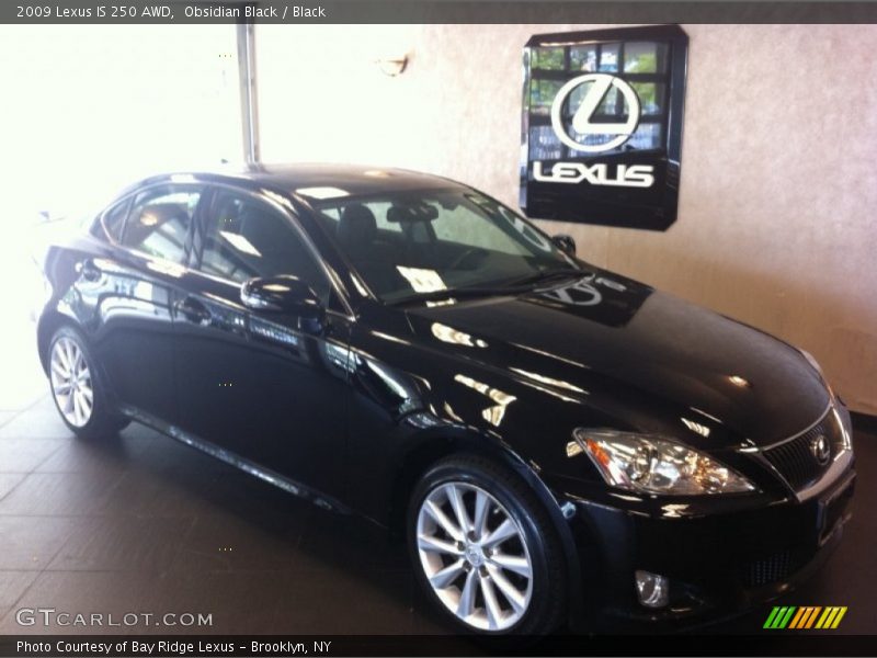 Obsidian Black / Black 2009 Lexus IS 250 AWD