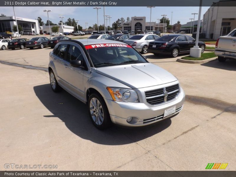 Bright Silver Metallic / Dark Slate Gray 2011 Dodge Caliber Heat