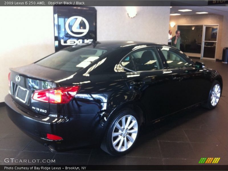 Obsidian Black / Black 2009 Lexus IS 250 AWD