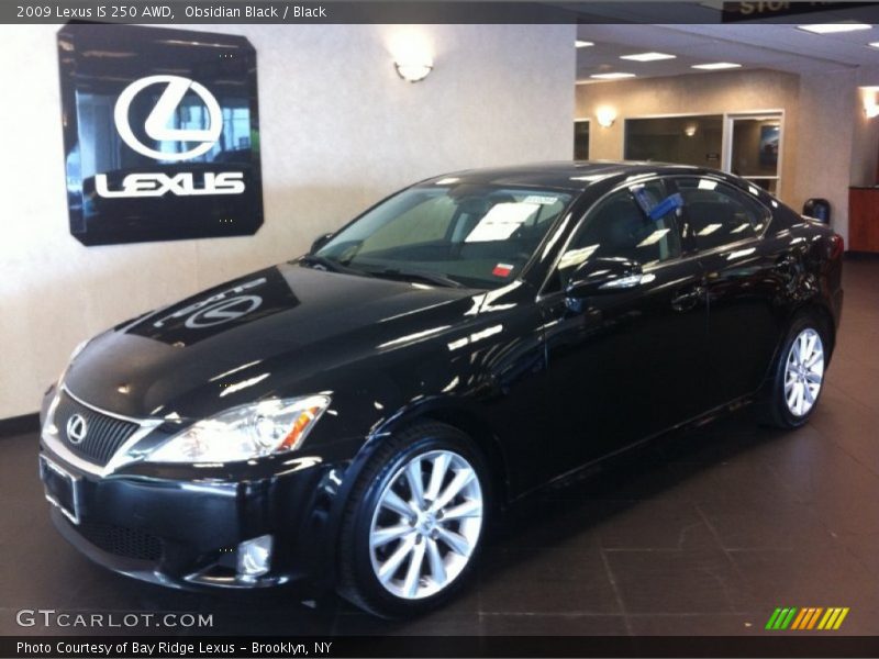Obsidian Black / Black 2009 Lexus IS 250 AWD