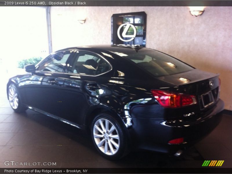 Obsidian Black / Black 2009 Lexus IS 250 AWD