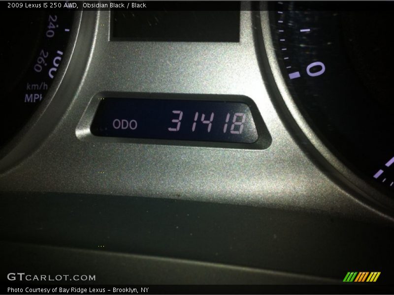 Obsidian Black / Black 2009 Lexus IS 250 AWD