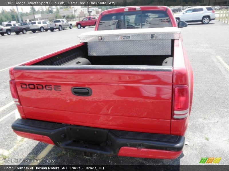 Flame Red / Dark Slate Gray 2002 Dodge Dakota Sport Club Cab