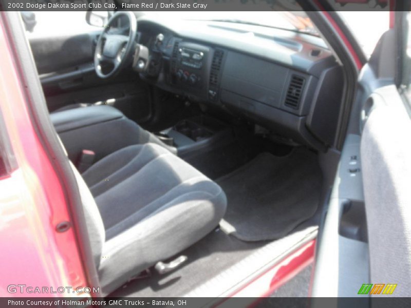 Flame Red / Dark Slate Gray 2002 Dodge Dakota Sport Club Cab