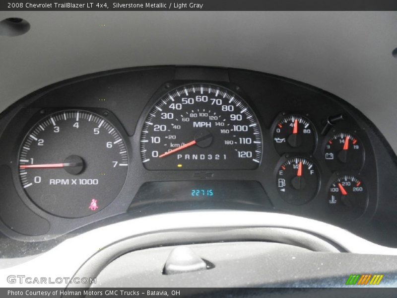 Silverstone Metallic / Light Gray 2008 Chevrolet TrailBlazer LT 4x4
