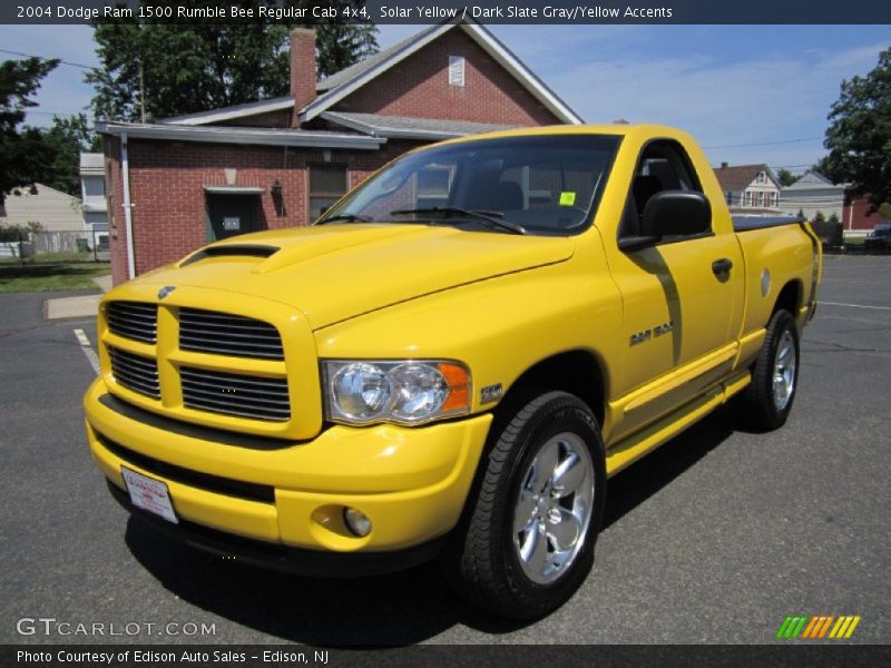 Solar Yellow / Dark Slate Gray/Yellow Accents 2004 Dodge Ram 1500 Rumble Bee Regular Cab 4x4