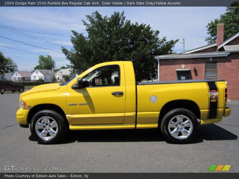 Solar Yellow / Dark Slate Gray/Yellow Accents 2004 Dodge Ram 1500 Rumble Bee Regular Cab 4x4