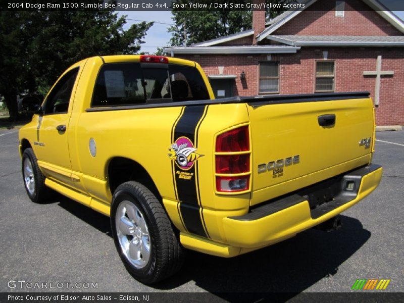 Solar Yellow / Dark Slate Gray/Yellow Accents 2004 Dodge Ram 1500 Rumble Bee Regular Cab 4x4