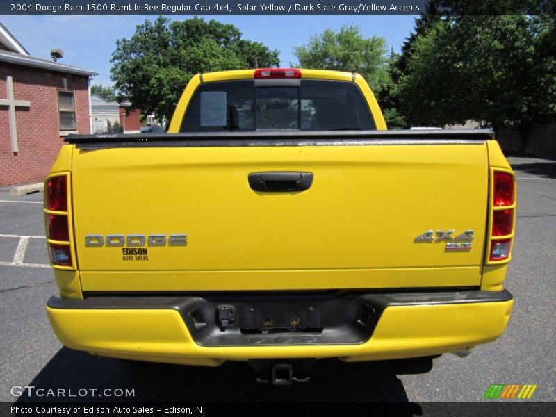 Solar Yellow / Dark Slate Gray/Yellow Accents 2004 Dodge Ram 1500 Rumble Bee Regular Cab 4x4