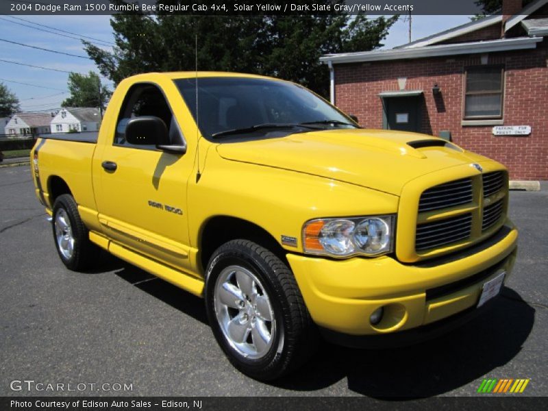 Solar Yellow / Dark Slate Gray/Yellow Accents 2004 Dodge Ram 1500 Rumble Bee Regular Cab 4x4