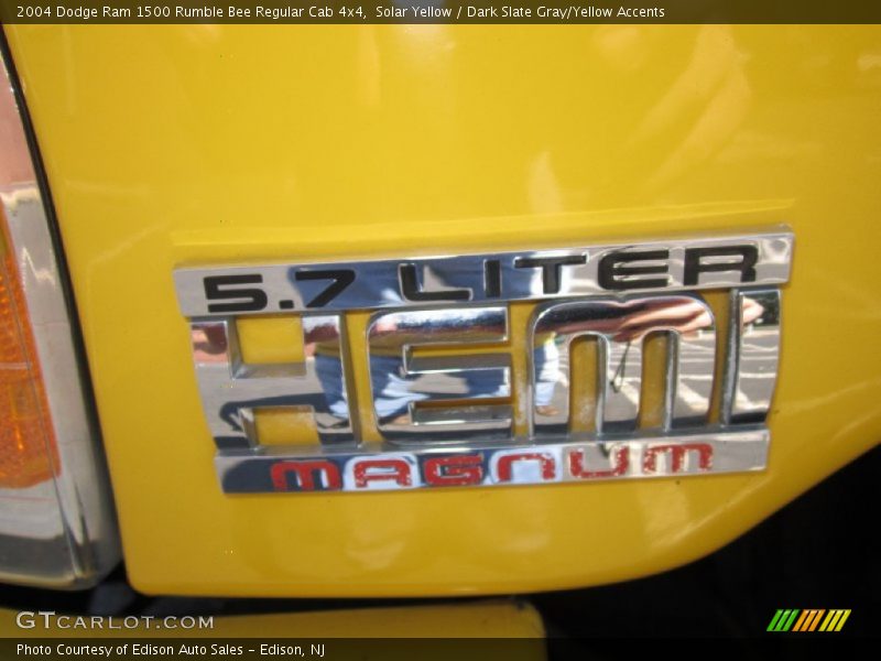 Solar Yellow / Dark Slate Gray/Yellow Accents 2004 Dodge Ram 1500 Rumble Bee Regular Cab 4x4