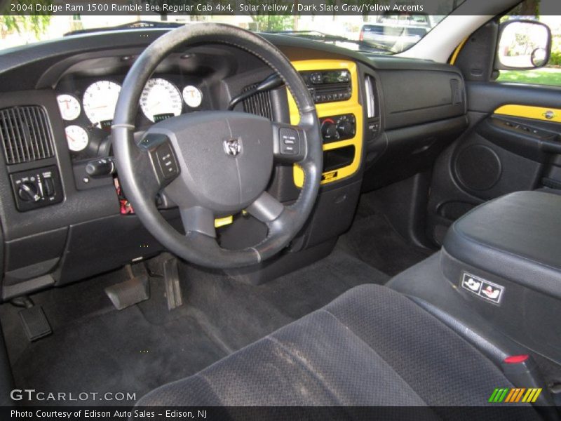 Solar Yellow / Dark Slate Gray/Yellow Accents 2004 Dodge Ram 1500 Rumble Bee Regular Cab 4x4
