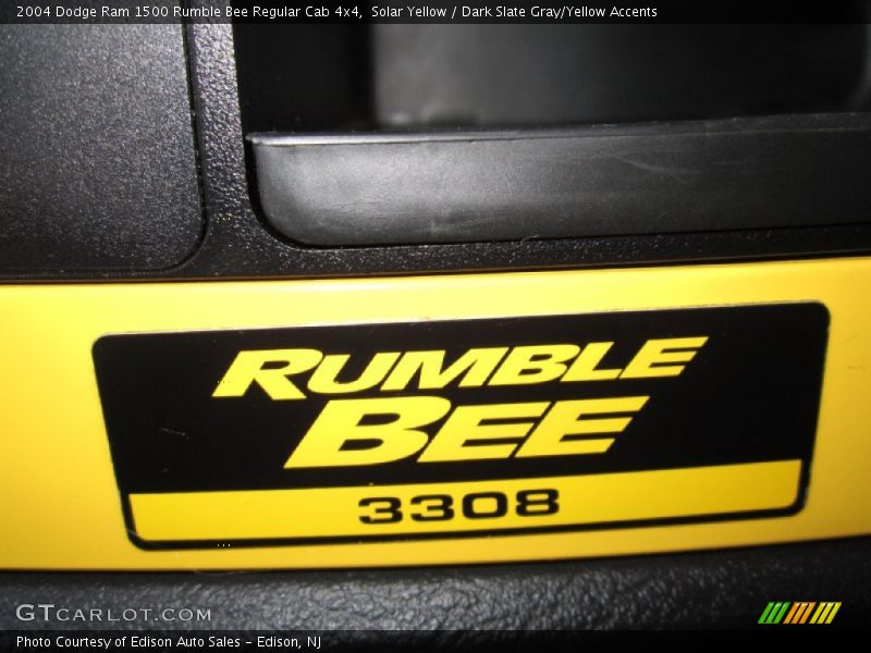 Solar Yellow / Dark Slate Gray/Yellow Accents 2004 Dodge Ram 1500 Rumble Bee Regular Cab 4x4