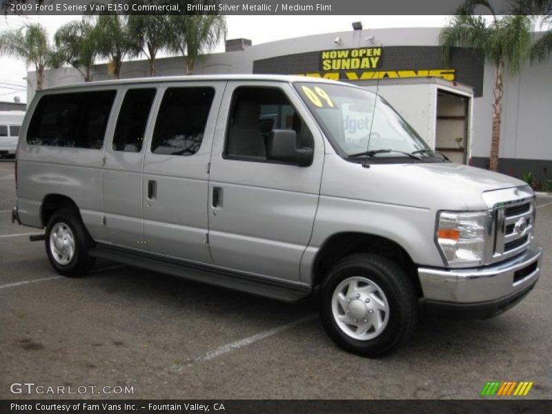Brilliant Silver Metallic / Medium Flint 2009 Ford E Series Van E150 Commercial