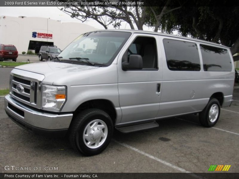 Brilliant Silver Metallic / Medium Flint 2009 Ford E Series Van E150 Commercial
