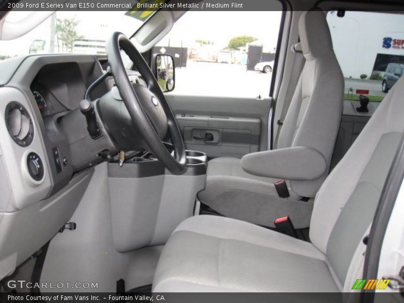 Brilliant Silver Metallic / Medium Flint 2009 Ford E Series Van E150 Commercial