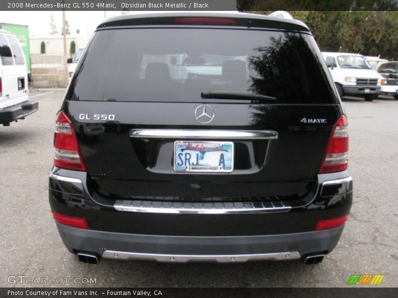 Obsidian Black Metallic / Black 2008 Mercedes-Benz GL 550 4Matic