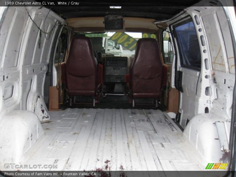 White / Gray 1989 Chevrolet Astro CL Van