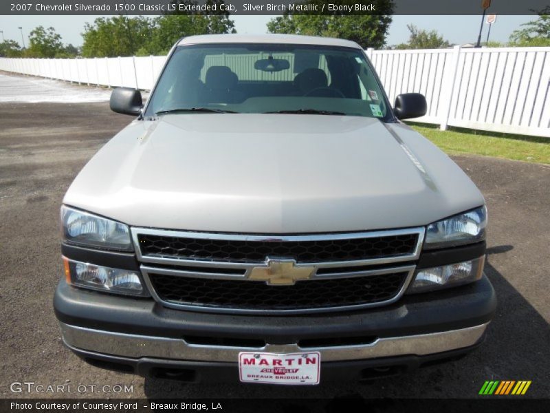 Silver Birch Metallic / Ebony Black 2007 Chevrolet Silverado 1500 Classic LS Extended Cab