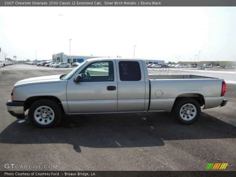 Silver Birch Metallic / Ebony Black 2007 Chevrolet Silverado 1500 Classic LS Extended Cab
