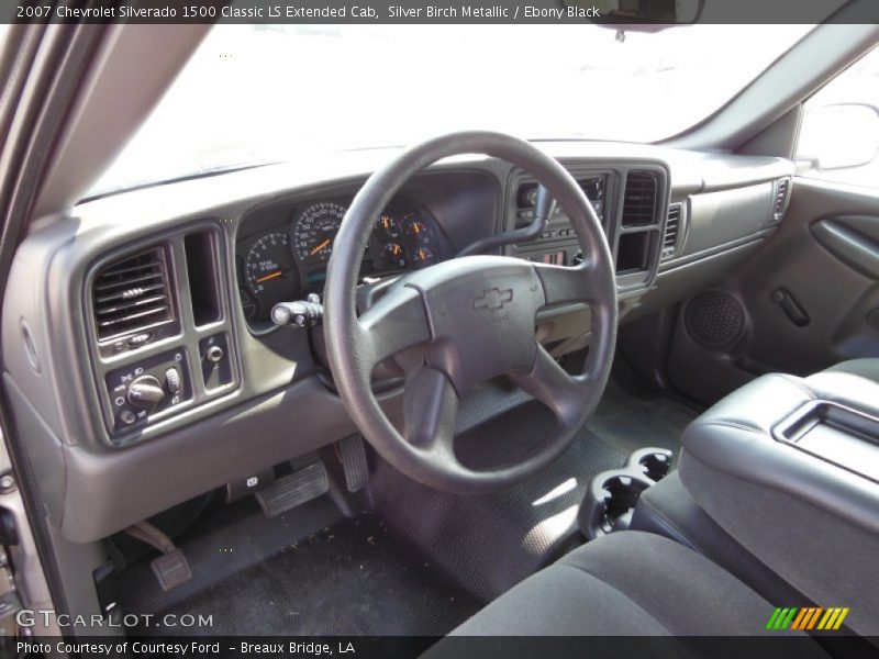 Silver Birch Metallic / Ebony Black 2007 Chevrolet Silverado 1500 Classic LS Extended Cab