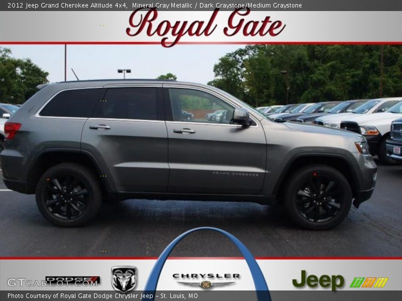 Mineral Gray Metallic / Dark Graystone/Medium Graystone 2012 Jeep Grand Cherokee Altitude 4x4