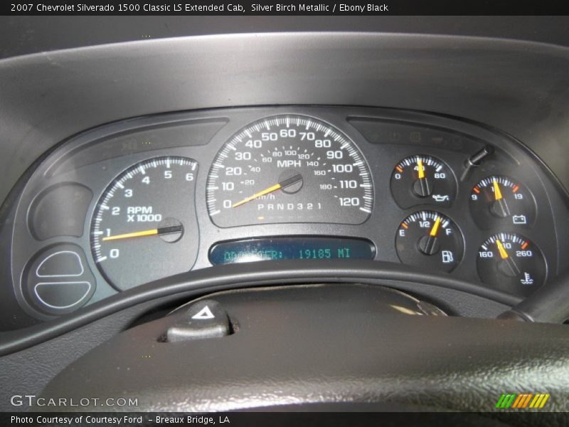 Silver Birch Metallic / Ebony Black 2007 Chevrolet Silverado 1500 Classic LS Extended Cab