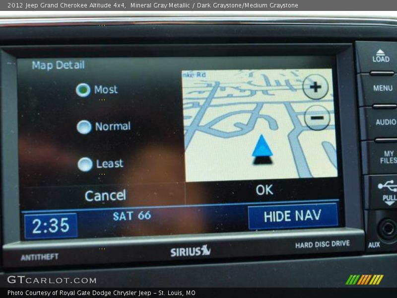 Mineral Gray Metallic / Dark Graystone/Medium Graystone 2012 Jeep Grand Cherokee Altitude 4x4