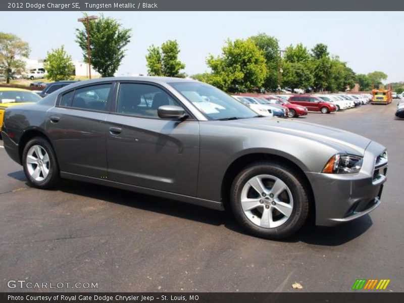 Tungsten Metallic / Black 2012 Dodge Charger SE