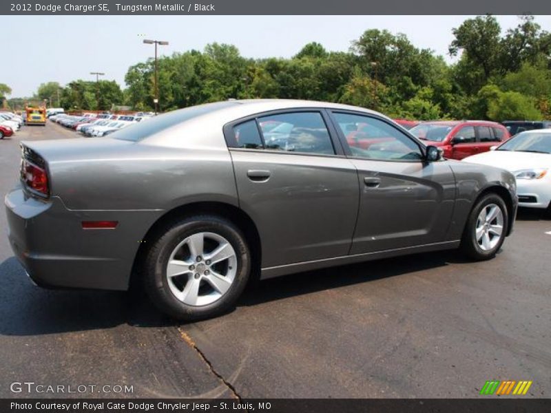 Tungsten Metallic / Black 2012 Dodge Charger SE