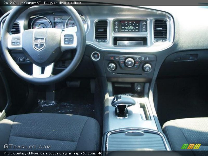 Tungsten Metallic / Black 2012 Dodge Charger SE