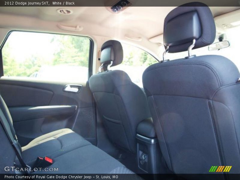 White / Black 2012 Dodge Journey SXT