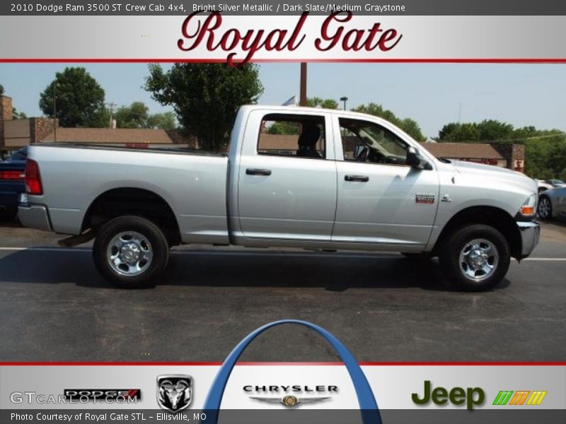 Bright Silver Metallic / Dark Slate/Medium Graystone 2010 Dodge Ram 3500 ST Crew Cab 4x4