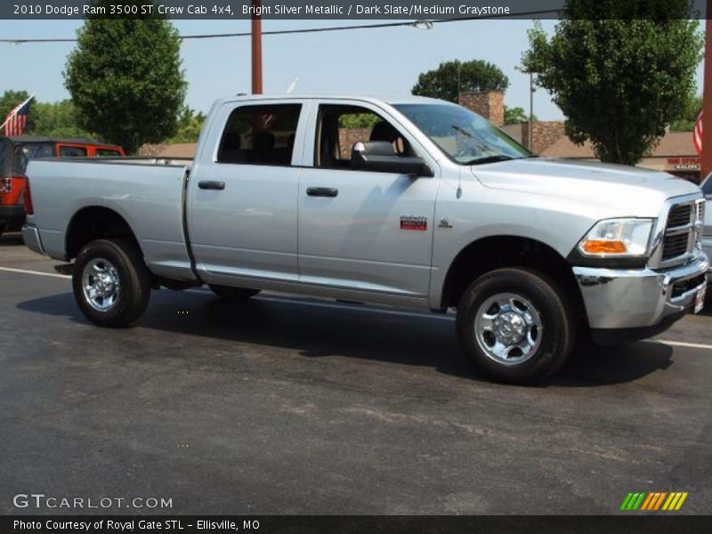 Bright Silver Metallic / Dark Slate/Medium Graystone 2010 Dodge Ram 3500 ST Crew Cab 4x4